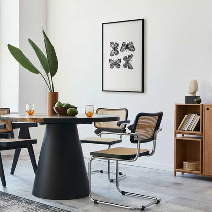 Artgeist plakat fire sommerfugle 40x60 cm med sort ramme, 1 stk