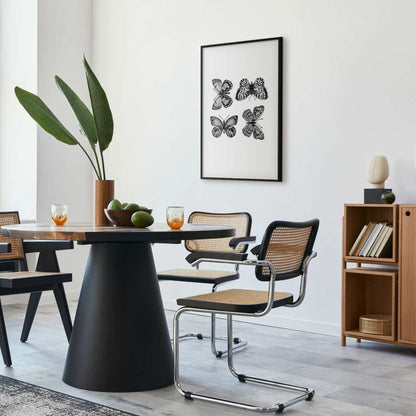 Artgeist plakat fire sommerfugle 40x60 cm med sort ramme, 1 stk