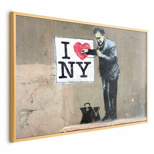 Artgeist plakat Diagnoza 90 x 60 cm med guldramme, 1 stk