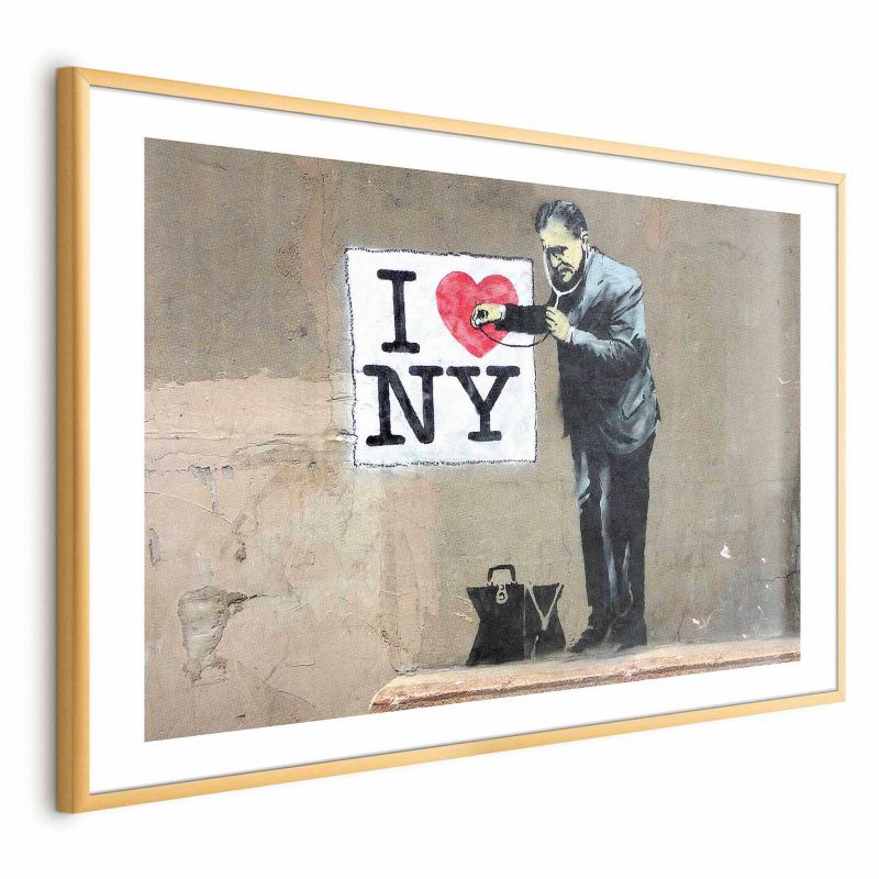 Artgeist plakat Diagnoza 90 x 60 cm med guldramme, 1 stk