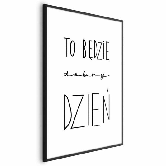 Artgeist plakat God dag 21x30 cm med sort ramme, 1 stk