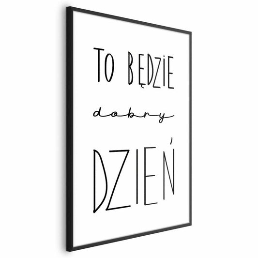 Artgeist plakat God dag 40x60 cm med sort ramme, 1 stk