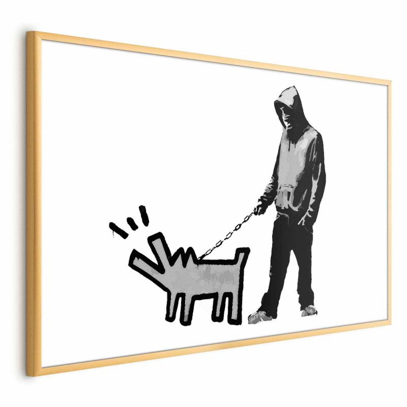 Artgeist Dog Art plakat 42 x 29,7 cm med guldramme, 1 stk