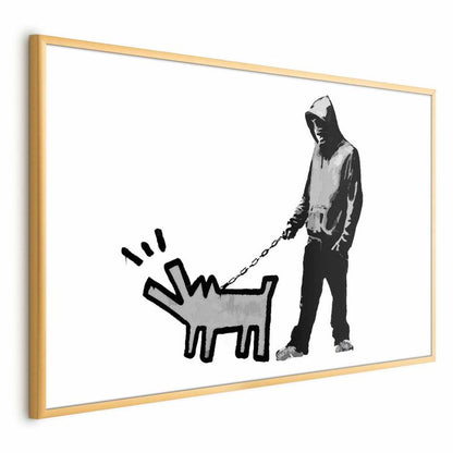 Artgeist Dog Art plakat 42 x 29,7 cm med guldramme, 1 stk