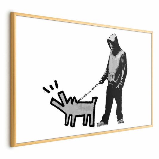 Artgeist Dog Art plakat 42 x 29,7 cm med guldramme, 1 stk
