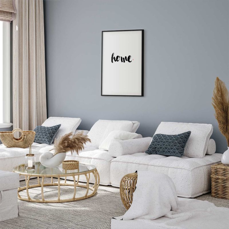 Artgeist plakat Hus og prik 60x90 cm med sort ramme, 1 stk