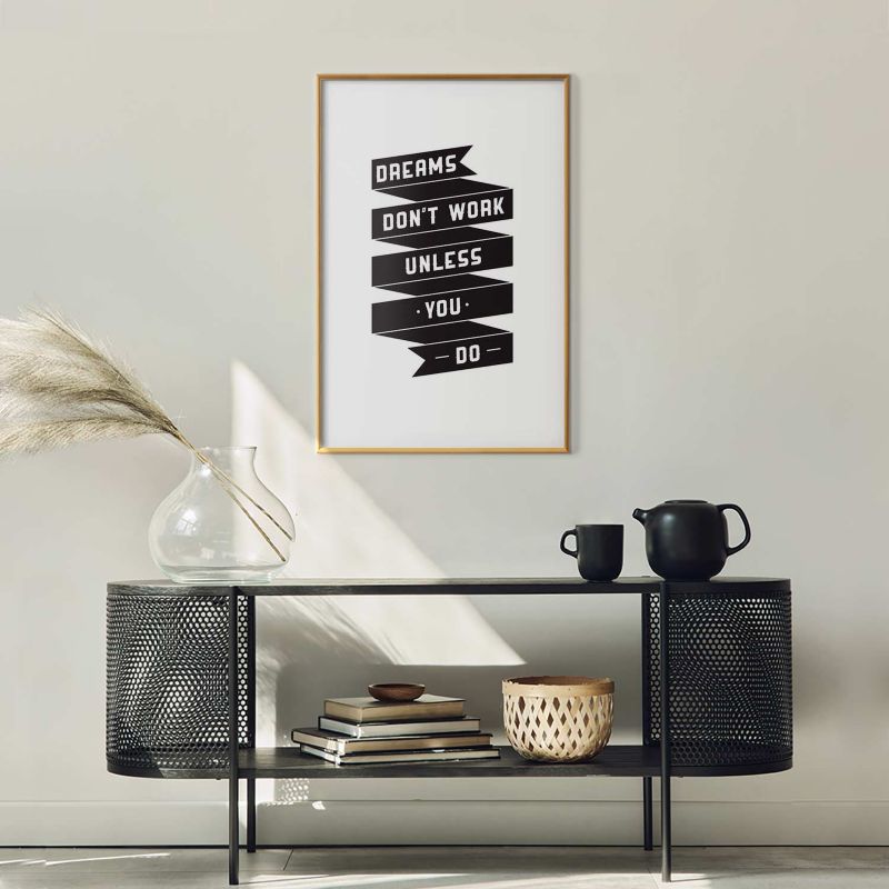 Artgeist Dreams plakat 60x90 cm med guldramme, 1 stk