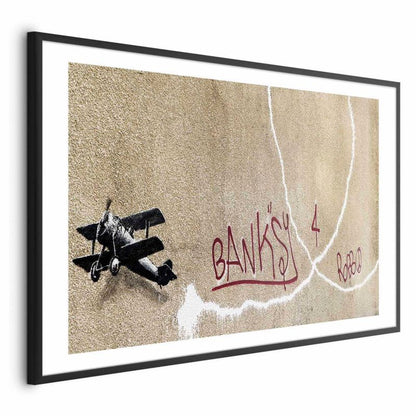 Artgeist plakat Dwupłatowiec 42 x 29,7 cm med sort ramme, 1 stk