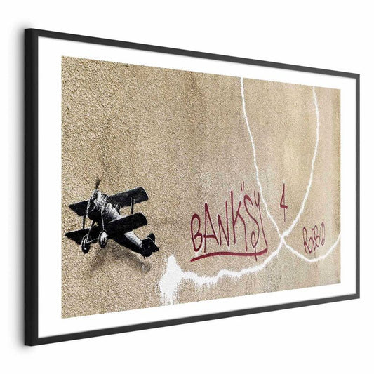 Artgeist plakat Dwupłatowiec 42 x 29,7 cm med sort ramme, 1 stk