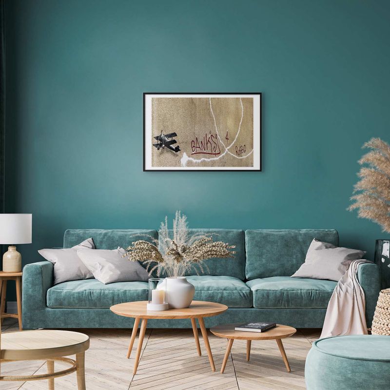 Artgeist plakat Dwupłatowiec 42 x 29,7 cm med sort ramme, 1 stk