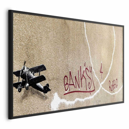 Artgeist plakat Dwupłatowiec 42 x 29,7 cm med sort ramme, 1 stk