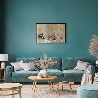 Artgeist plakat Dwupłatowiec 42 x 29,7 cm med sort ramme, 1 stk