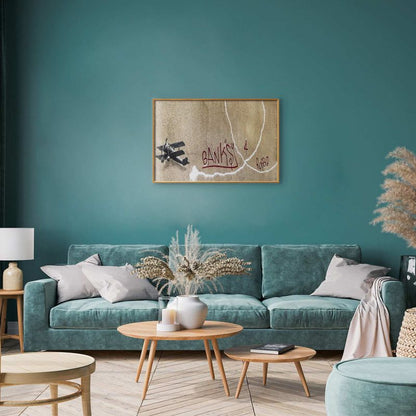 Artgeist plakat Dwupłatowiec 60 x 40 cm med guldramme, 1 stk