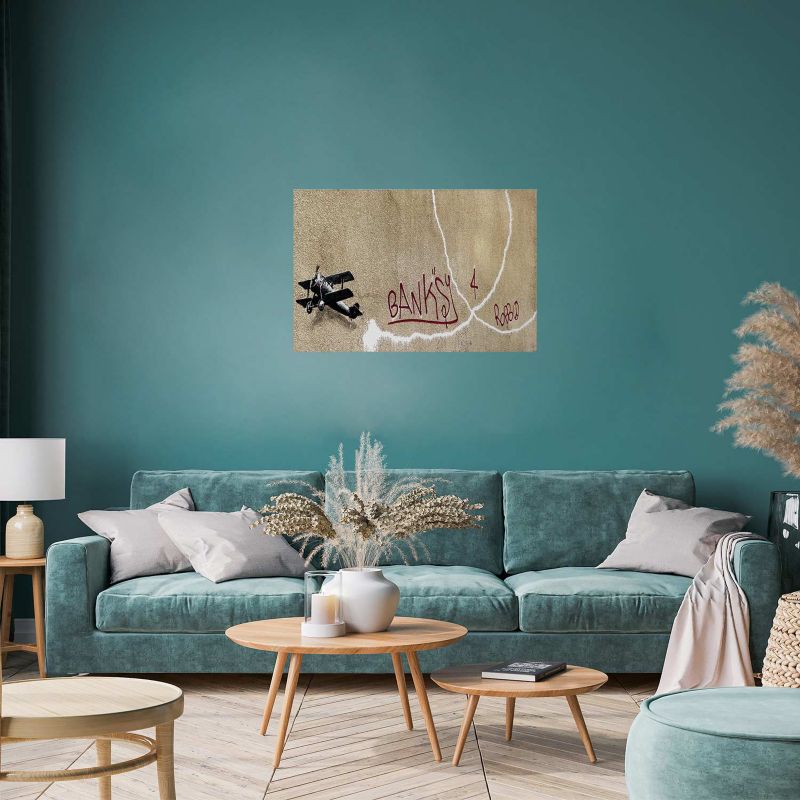 Artgeist plakat Dwupłatowiec 90 x 60 cm uden ramme, 1 stk