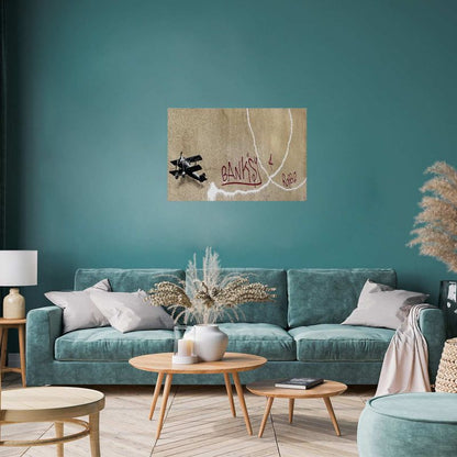 Artgeist plakat Dwupłatowiec 90 x 60 cm uden ramme, 1 stk