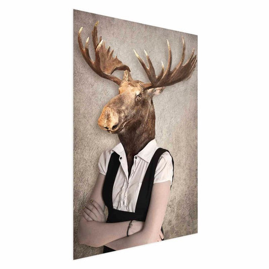 Artgeist plakat Læbsk elg 21 x 30 cm uden ramme, 1 stk