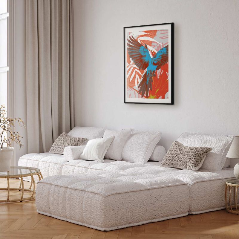 Artgeist plakat eksotiske vinger 21x30 cm med sort ramme, 1 stk