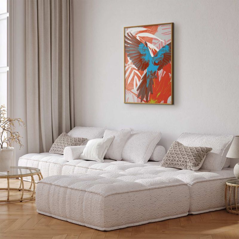 Plakat Artgeist Eksotiske vinger 29,7 x 42 cm med guldramme 1 stk