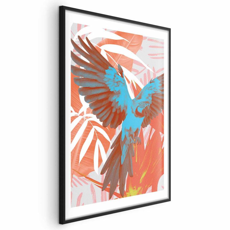 Artgeist plakat eksotiske vinger 60x90 cm med sort ramme 1 stk