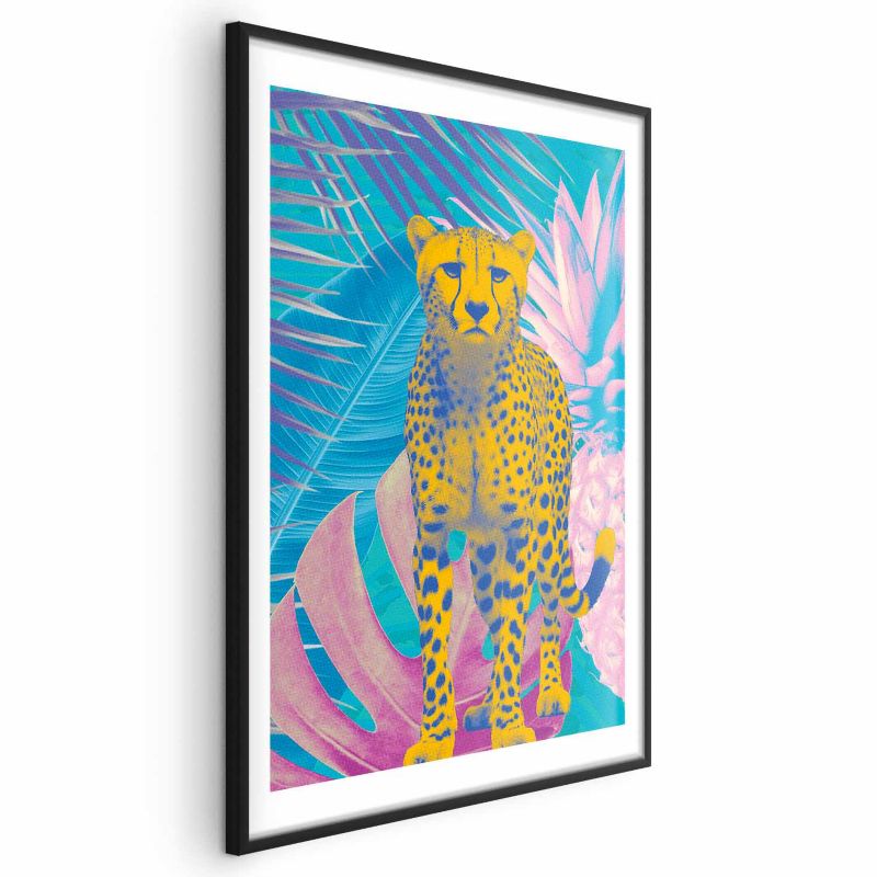 Artgeist plakat eksotisk leopard 21x30 cm med sort ramme, 1 stk
