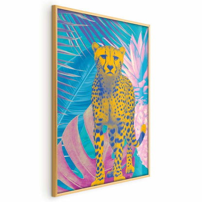 Artgeist plakat eksotisk leopard 40x60 cm med guldramme, 1 stk