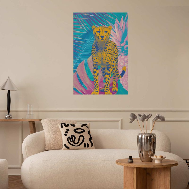 Artgeist plakat eksotisk leopard 60x90 cm uden ramme, 1 stk