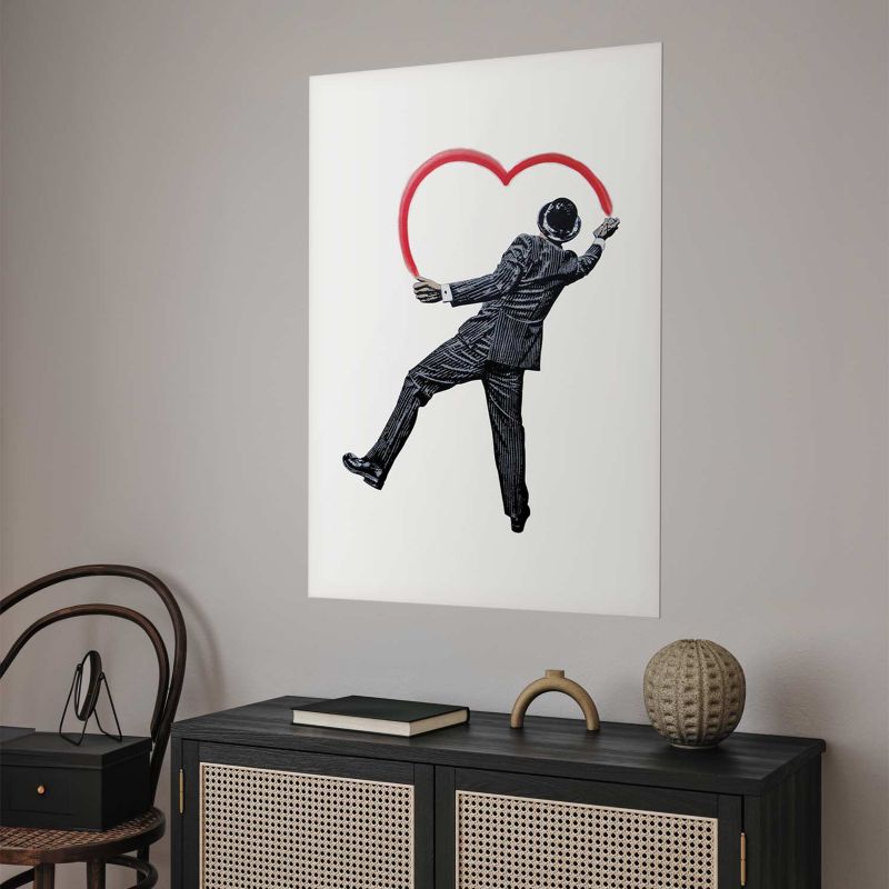 Plakat Artgeist Elegant grafittikunstner 60 x 90 cm uden ramme, 1 stk