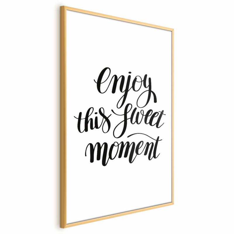 Artgeist Enjoy plakat 21 x 30 cm med guldramme, 1 stk