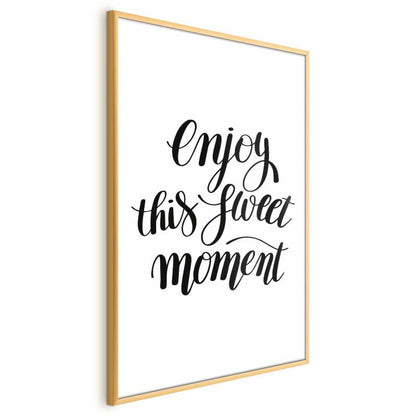 Artgeist Enjoy plakat 21 x 30 cm med guldramme, 1 stk