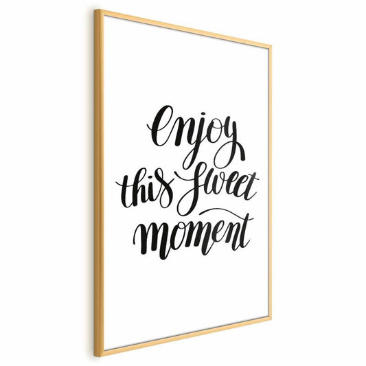 Artgeist Enjoy plakat 21 x 30 cm med guldramme, 1 stk