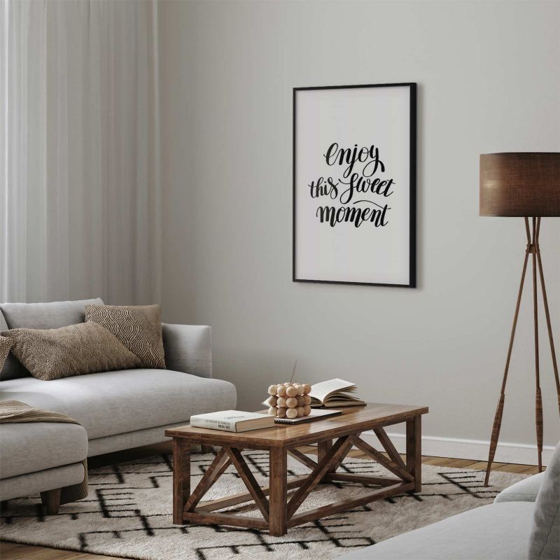 Artgeist Enjoy plakat 29,7 x 42 cm med sort ramme, 1 stk
