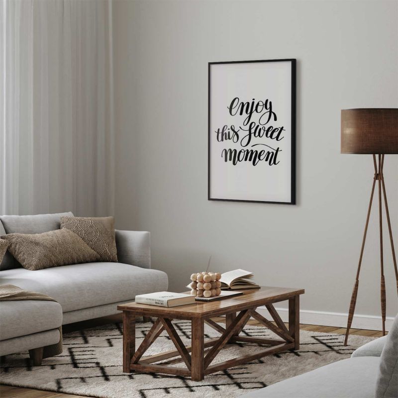 Artgeist Enjoy plakat 60 x 90 cm med sort ramme, 1 stk