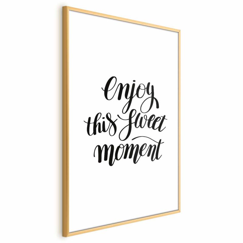 Artgeist Enjoy plakat 60x90 cm med guldramme, 1 stk