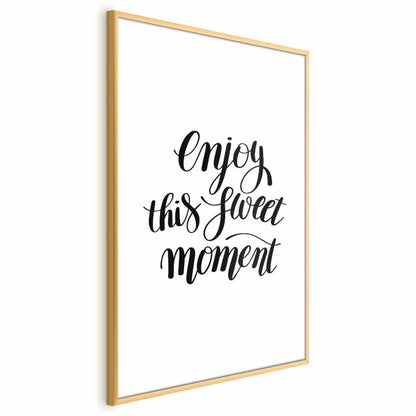 Artgeist Enjoy plakat 60x90 cm med guldramme, 1 stk