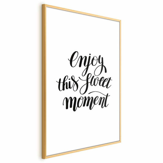 Artgeist Enjoy plakat 60x90 cm med guldramme, 1 stk