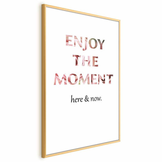 Plakat Artgeist Enjoy the Moment 21 x 30 cm med guldramme, 1 stk