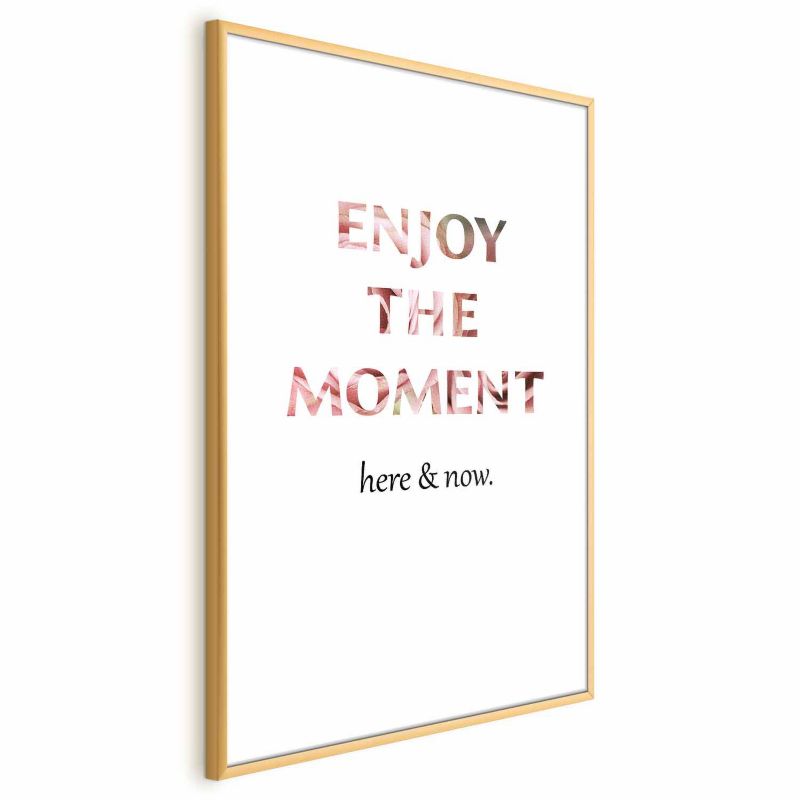 Plakat Artgeist Enjoy the Moment 29,7 x 42 cm med guldramme, 1 stk