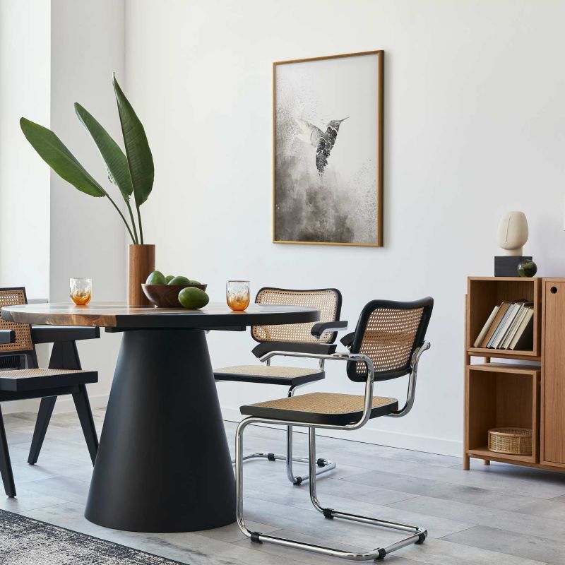 Artgeist plakat etnisk kolibri 40x60 cm med guldramme 1 stk