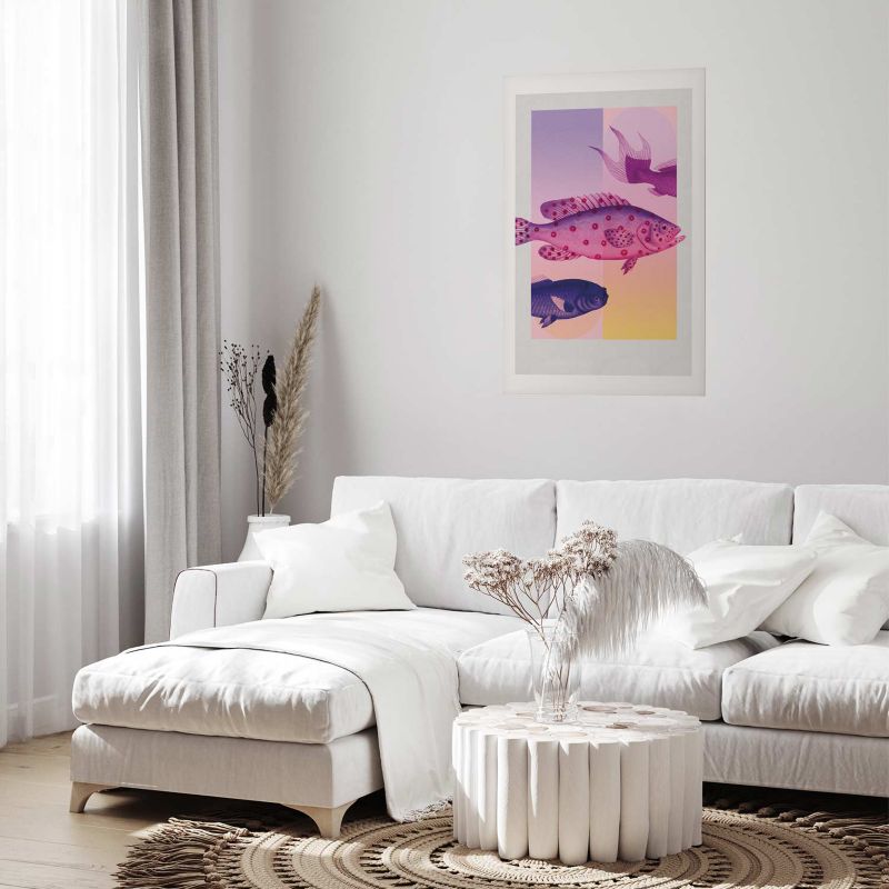 Artgeist plakat Fantasifulde fisk 40 x 60 cm uden ramme, 1 stk