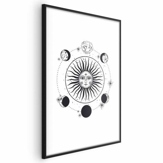 Artgeist plakat Månefaser 21x30 cm med sort ramme, 1 stk