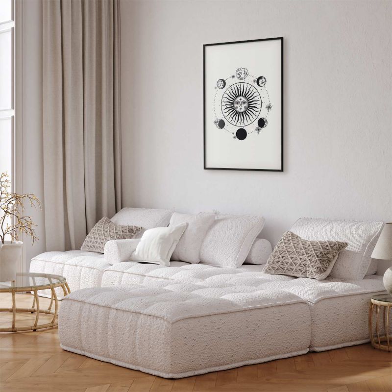 Artgeist plakat Månefaser 21x30 cm med sort ramme, 1 stk