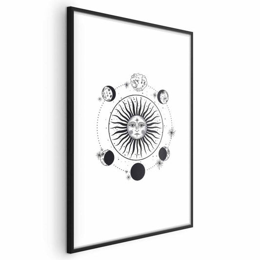 Artgeist plakat Månefaser 40x60 cm med sort ramme, 1 stk