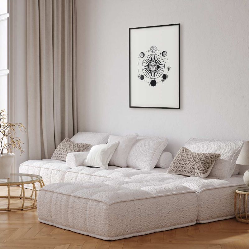 Artgeist plakat Månefaser 40x60 cm med sort ramme, 1 stk