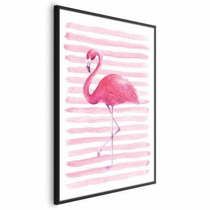 Artgeist flaming og striber plakat 40x60 cm med sort ramme, 1 stk