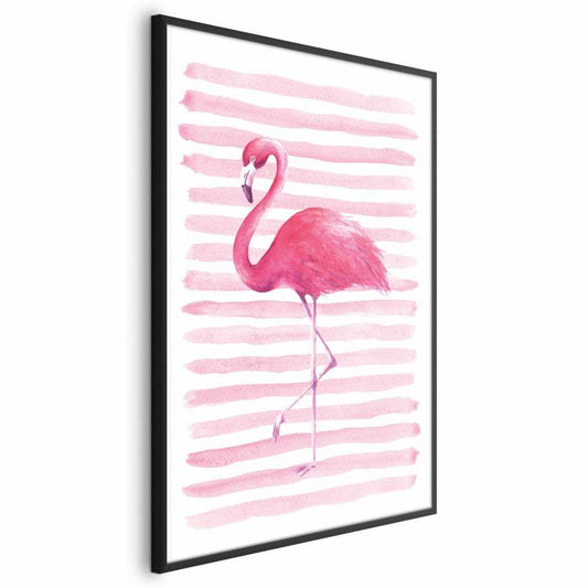 Artgeist flaming og striber plakat 40x60 cm med sort ramme, 1 stk