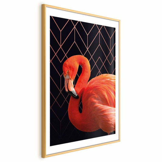 Artgeist Flaming solo plakat 21x30 cm med guldramme, 1 stk