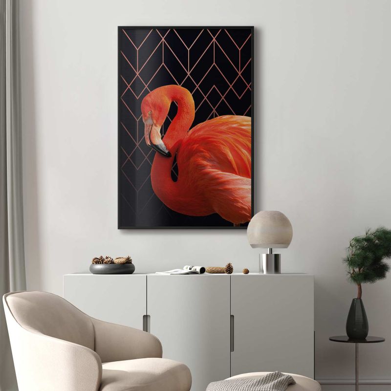 Artgeist Flaming solo plakat 29,7 x 42 cm med sort ramme, 1 stk