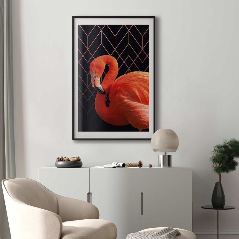 Artgeist Flaming solo plakat 29,7 x 42 cm med sort ramme, 1 stk