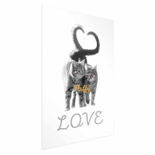 Artgeist Fluffy Love plakat 40x60 cm uden ramme, 1 stk