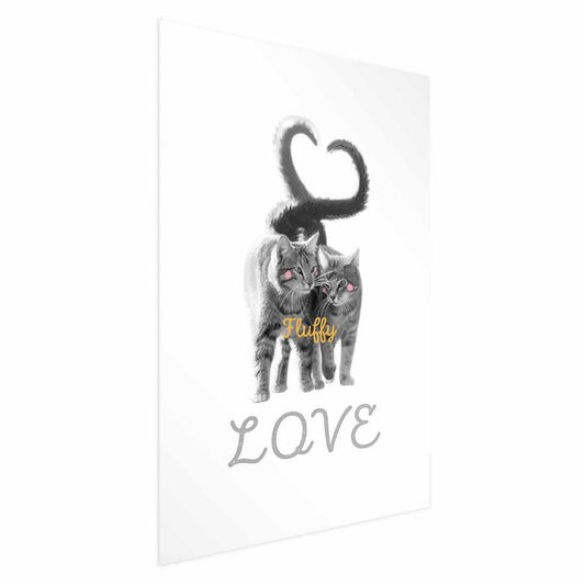 Artgeist Fluffy Love plakat 60 x 90 cm uden ramme, 1 stk